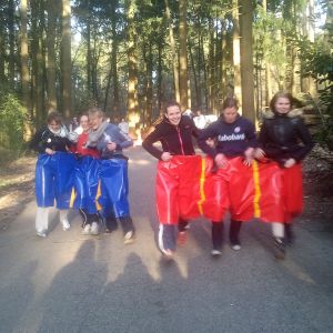 Familiebroek Race, 3 persoons