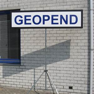 'Geopend' Bord